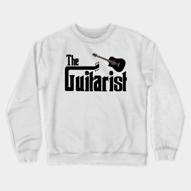 The Guitarist Crewneck Sweatshirt by oldrockerdudes